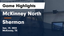 McKinney North  vs Sherman  Game Highlights - Jan. 19, 2024