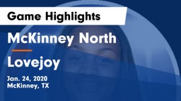 McKinney North  vs Lovejoy  Game Highlights - Jan. 24, 2020