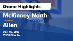 McKinney North  vs Allen  Game Highlights - Dec. 28, 2023