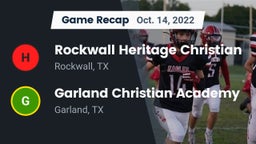Recap: Rockwall Heritage Christian  vs. Garland Christian Academy  2022