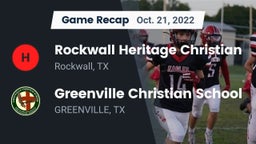 Recap: Rockwall Heritage Christian  vs. Greenville Christian School 2022