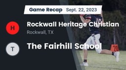 Recap: Rockwall Heritage Christian  vs. The Fairhill School 2023