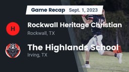 Recap: Rockwall Heritage Christian  vs. The Highlands School 2023