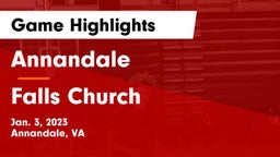 Annandale  vs Falls Church  Game Highlights - Jan. 3, 2023