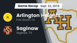 Recap: Arlington Heights  vs. Saginaw  2018