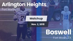 Matchup: Arlington Heights vs. Boswell   2018