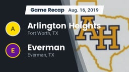 Recap: Arlington Heights  vs. Everman  2019