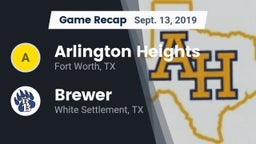 Recap: Arlington Heights  vs. Brewer  2019