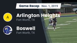 Recap: Arlington Heights  vs. Boswell   2019