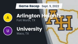 Recap: Arlington Heights  vs. University  2022