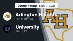 Recap: Arlington Heights  vs. University  2023