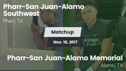 Matchup: PSJA Southwest vs. Pharr-San Juan-Alamo Memorial  2017