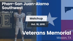 Matchup: PSJA Southwest vs. Veterans Memorial  2018