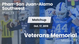 Matchup: PSJA Southwest vs. Veterans Memorial  2019