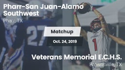 Matchup: PSJA Southwest vs. Veterans Memorial E.C.H.S. 2019