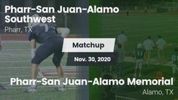 Matchup: PSJA Southwest vs. Pharr-San Juan-Alamo Memorial  2020