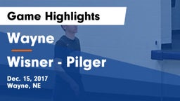 Wayne  vs Wisner - Pilger  Game Highlights - Dec. 15, 2017