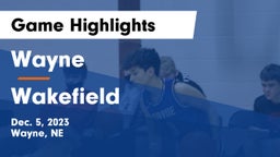 Wayne  vs Wakefield  Game Highlights - Dec. 5, 2023