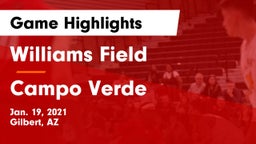 Williams Field  vs Campo Verde  Game Highlights - Jan. 19, 2021