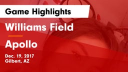 Williams Field  vs Apollo  Game Highlights - Dec. 19, 2017