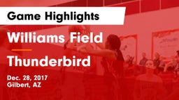 Williams Field  vs Thunderbird Game Highlights - Dec. 28, 2017