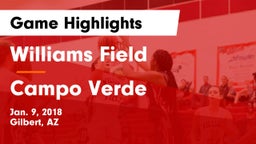 Williams Field  vs Campo Verde  Game Highlights - Jan. 9, 2018