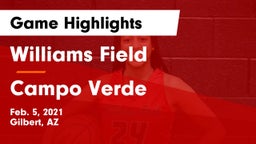 Williams Field  vs Campo Verde  Game Highlights - Feb. 5, 2021