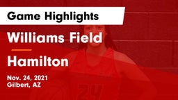 Williams Field  vs Hamilton  Game Highlights - Nov. 24, 2021