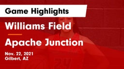 Williams Field  vs Apache Junction  Game Highlights - Nov. 22, 2021