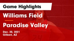 Williams Field  vs Paradise Valley  Game Highlights - Dec. 20, 2021