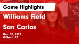 Williams Field  vs San Carlos  Game Highlights - Dec. 30, 2022