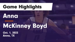 Anna  vs McKinney Boyd  Game Highlights - Oct. 1, 2023