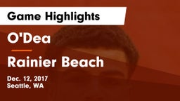 O'Dea  vs Rainier Beach  Game Highlights - Dec. 12, 2017