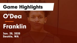 O'Dea  vs Franklin  Game Highlights - Jan. 28, 2020