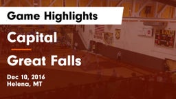Capital  vs Great Falls  Game Highlights - Dec 10, 2016