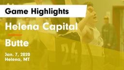 Helena Capital  vs Butte  Game Highlights - Jan. 7, 2020