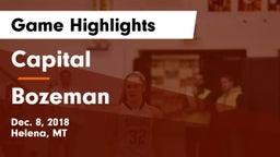 Capital  vs Bozeman Game Highlights - Dec. 8, 2018