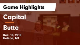 Capital  vs Butte  Game Highlights - Dec. 18, 2018
