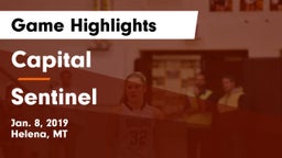 Capital  vs Sentinel Game Highlights - Jan. 8, 2019