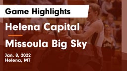 Helena Capital  vs Missoula Big Sky  Game Highlights - Jan. 8, 2022