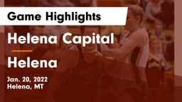 Helena Capital  vs Helena  Game Highlights - Jan. 20, 2022