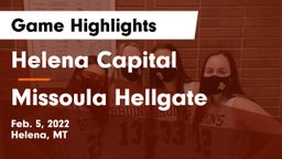 Helena Capital  vs Missoula Hellgate  Game Highlights - Feb. 5, 2022
