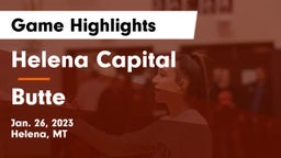 Helena Capital  vs Butte  Game Highlights - Jan. 26, 2023
