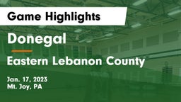 Donegal  vs Eastern Lebanon County  Game Highlights - Jan. 17, 2023