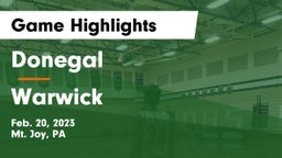 Donegal  vs Warwick  Game Highlights - Feb. 20, 2023