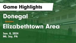 Donegal  vs Elizabethtown Area  Game Highlights - Jan. 8, 2024