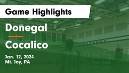 Donegal  vs Cocalico  Game Highlights - Jan. 12, 2024
