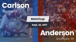Matchup: Carlson  vs. Anderson  2016