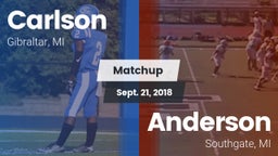 Matchup: Carlson  vs. Anderson  2018