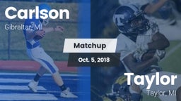 Matchup: Carlson  vs. Taylor  2018
